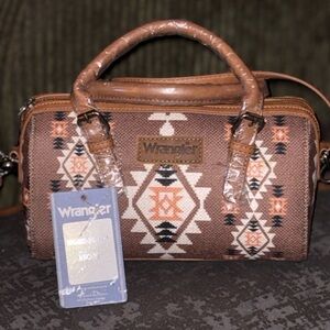 Wrangled southwest mini duffle bag crossbody / NEW